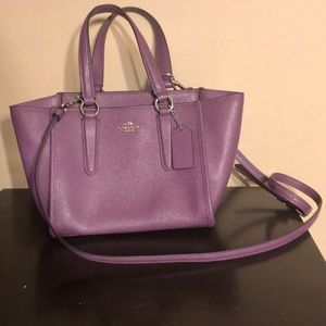 Purple Coach Crossbody Purse